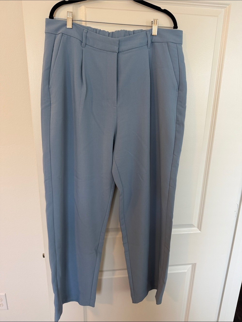 Old Navy Extra High-Rise Dress Pants in Light Blue